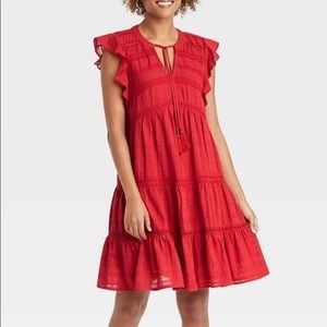 Knox Rose “Flutter Short Sleeve Dress”